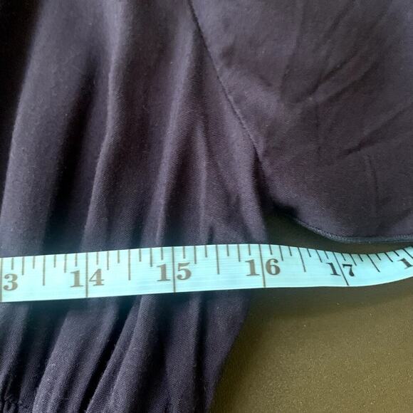 Back From Bali Blue V Neck with Embellishments Maxi Dress Short Sleeves Small - Picture 12 of 13